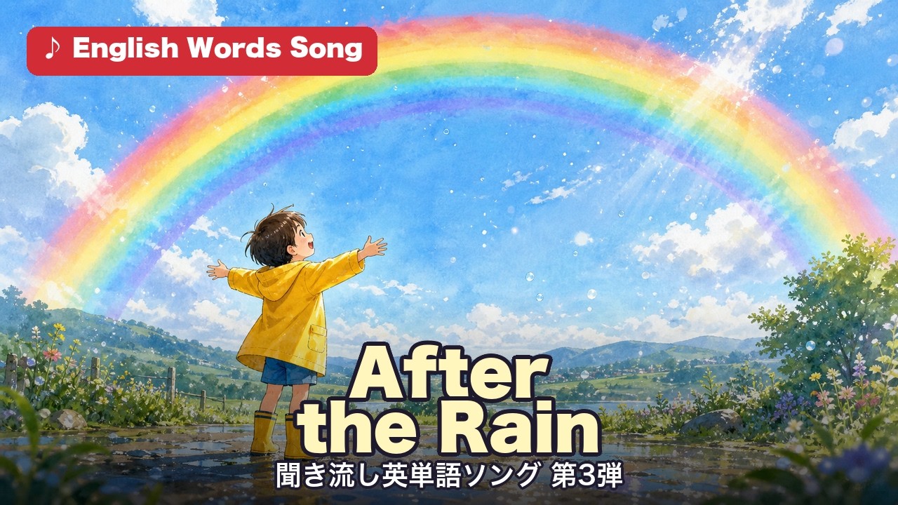 After the Rain 聞き流し英単語ソング第3弾