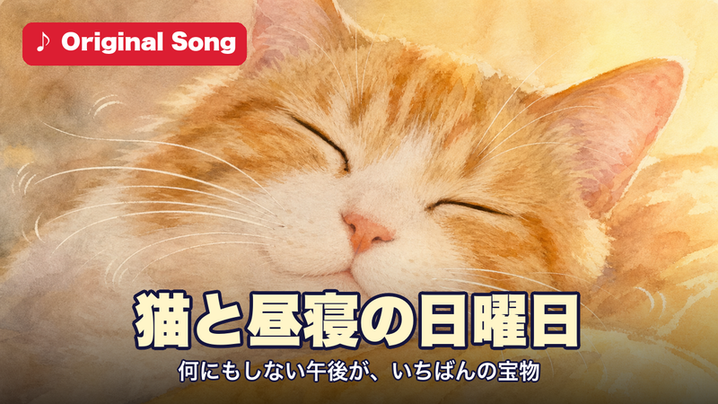 猫と昼寝の日曜日