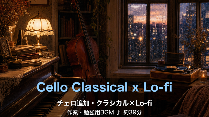 チェロ追加・クラシカル×Lo-fi