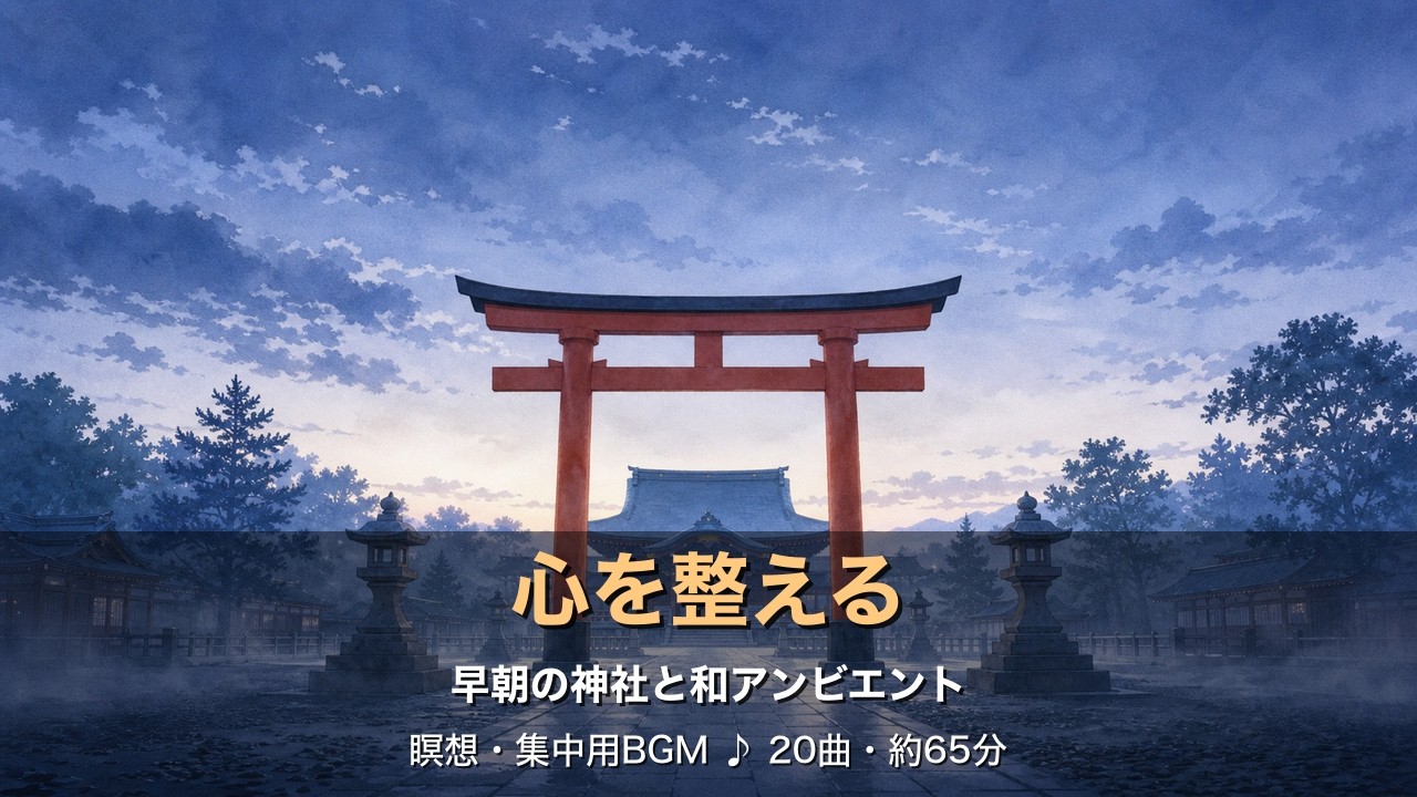 心を整える 早朝の神社と和アンビエント