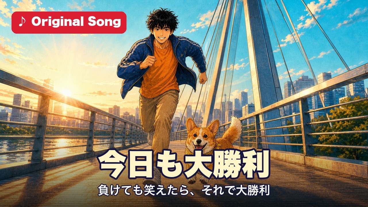 今日も大勝利 負けても、しっぽは上向き 別テイク