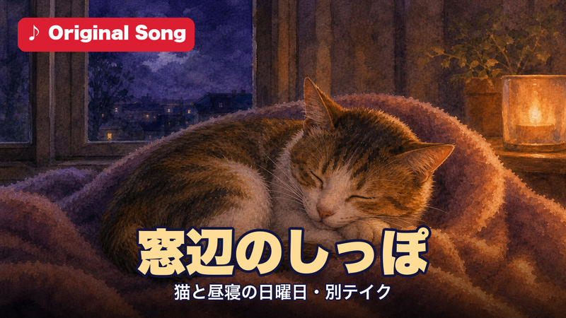 窓辺のしっぽ 猫と昼寝の日曜日 別テイク