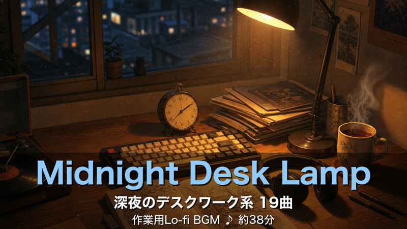 深夜のデスクワーク系 Midnight Desk Lamp