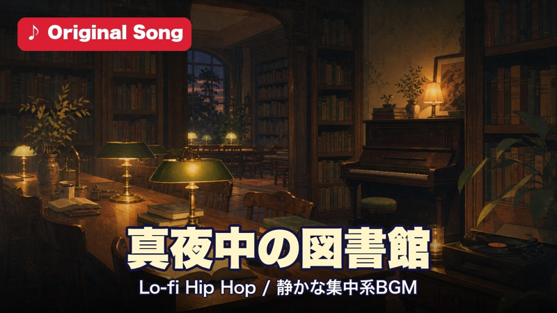 真夜中の図書館 Lo-fi 19曲