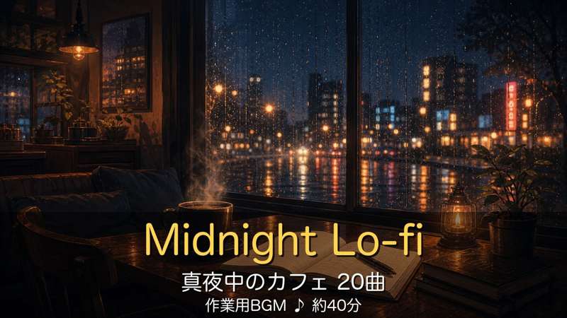真夜中のカフェ Lo-fi Hip Hop 20曲