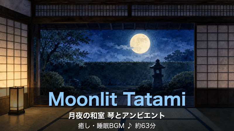 月夜の和室 Moonlit Tatami
