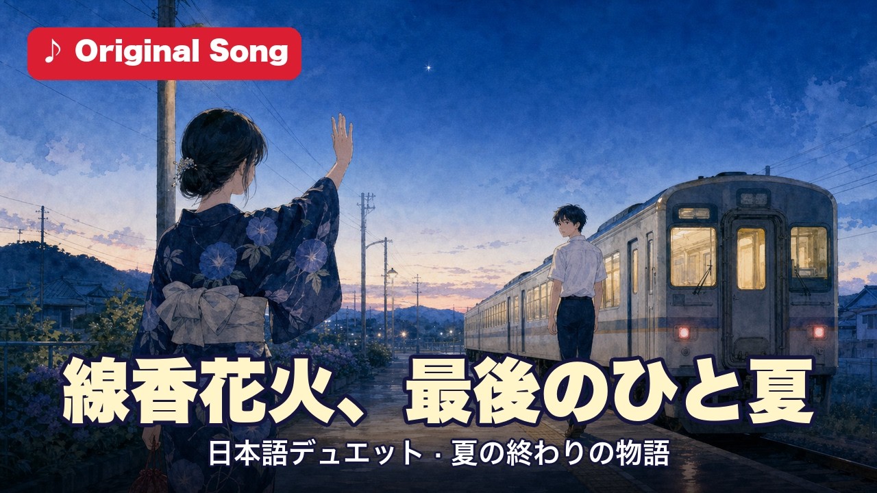 線香花火、最後のひと夏 日本語デュエット