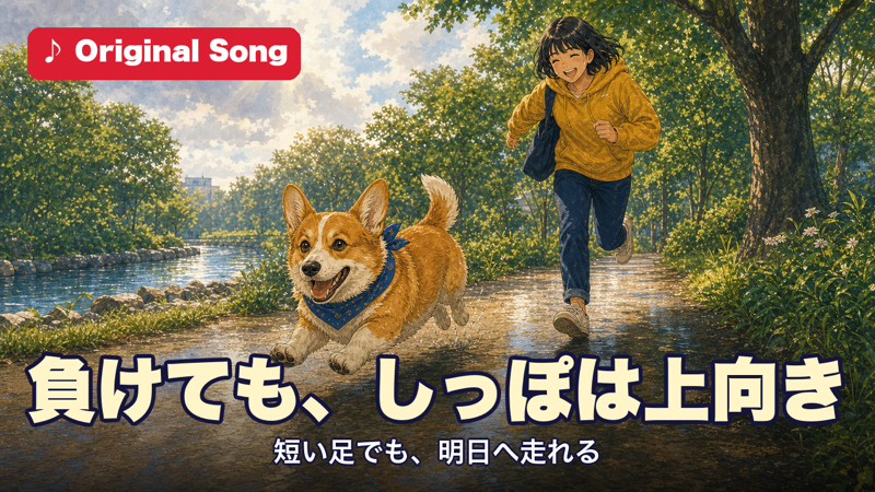 負けても、しっぽは上向き 短い足でも、明日へ走れる