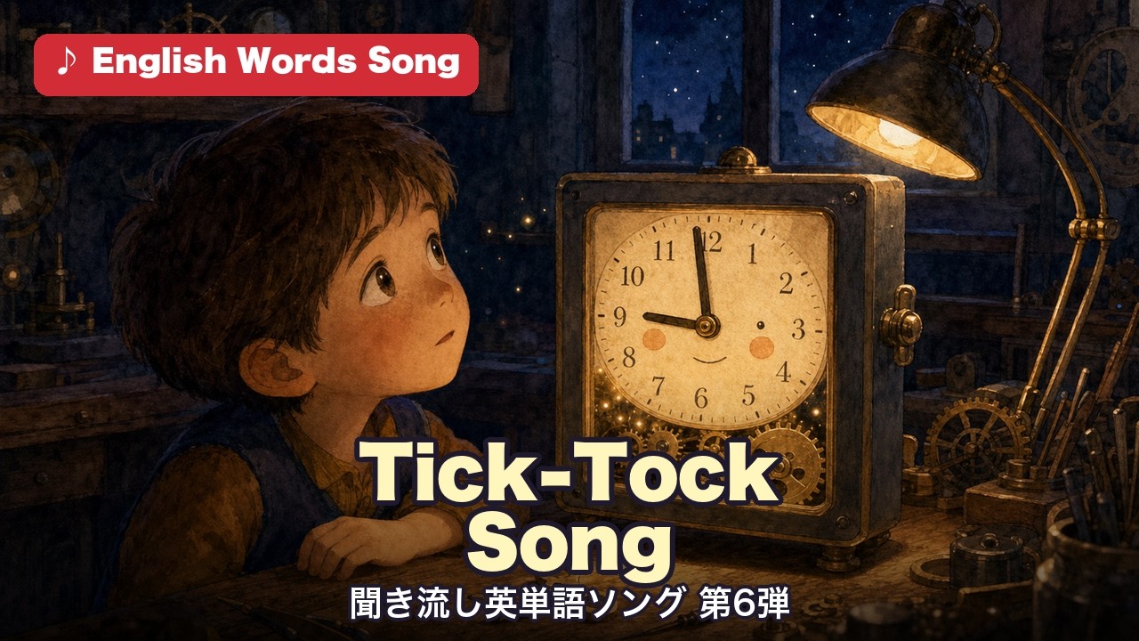 Tick-Tock Song 聞き流し英単語ソング第6弾