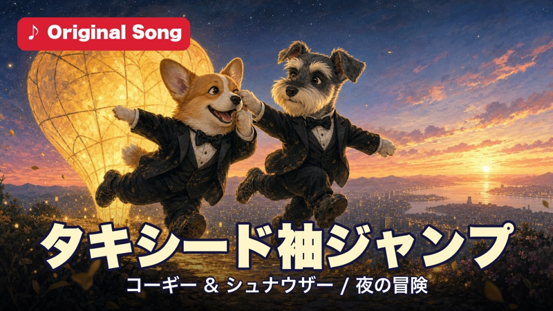 タキシード袖ジャンプ