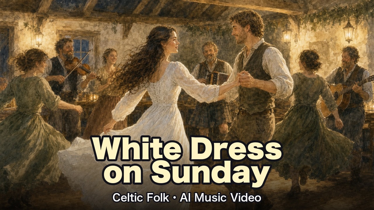 White Dress on Sunday 英語ケルトフォーク