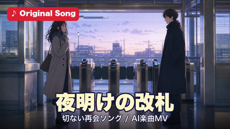 夜明けの改札