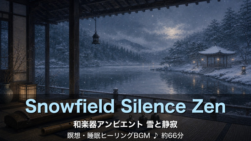 和楽器アンビエント 雪と静寂 Snowfield Silence Zen