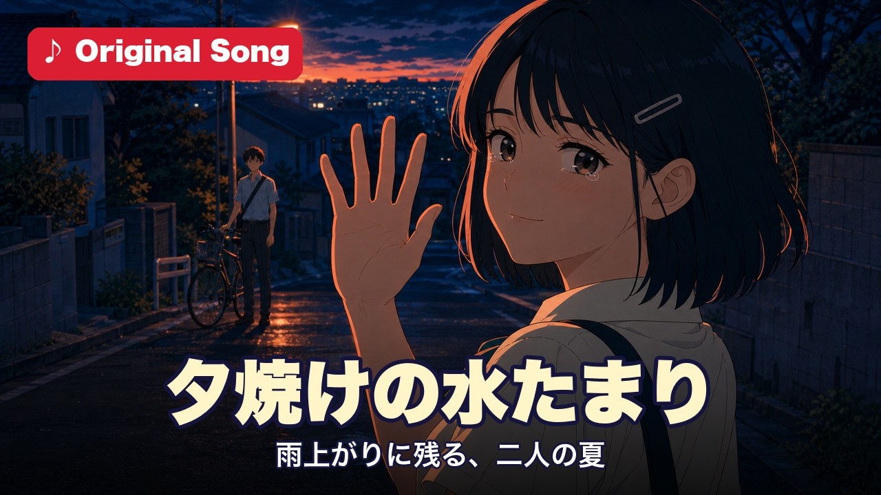 夕焼けの水たまり 日本語J-POP